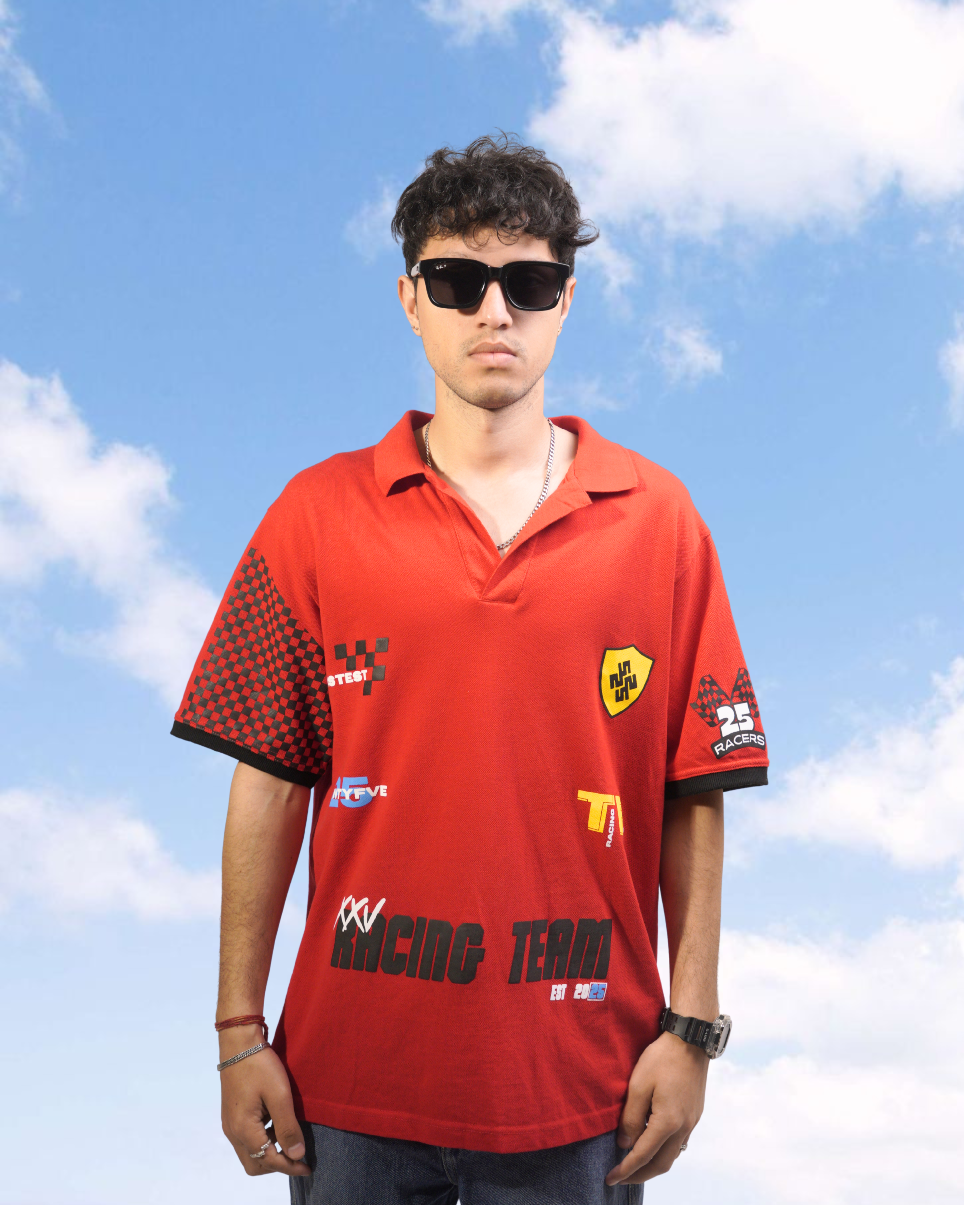 HOT RED RACING POLO