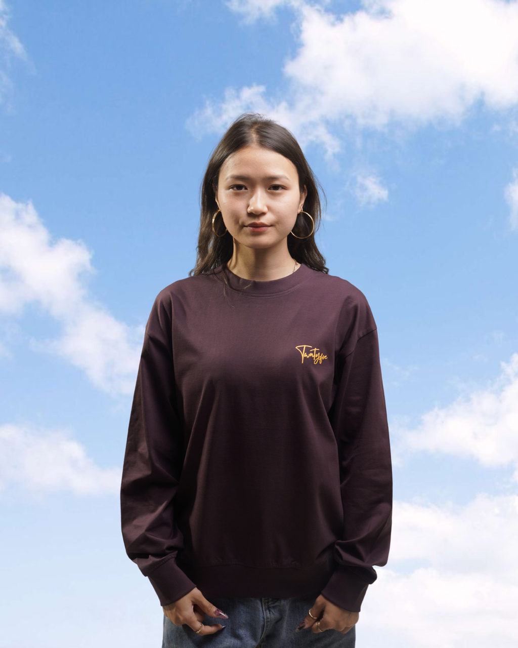 Wine Mercerised Sweatshirt