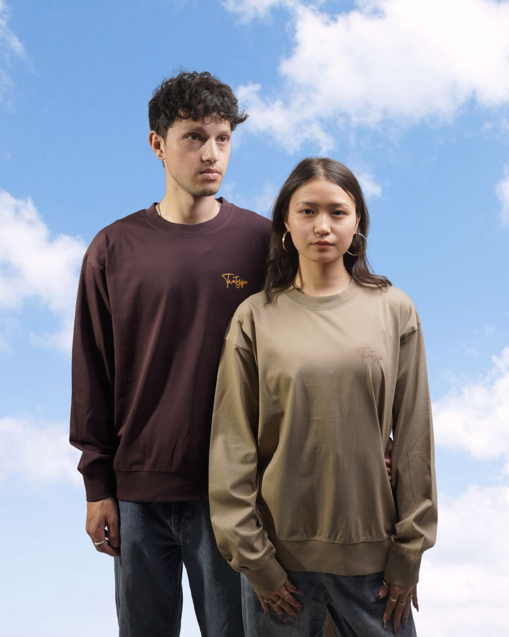 Wine Mercerised Sweatshirt